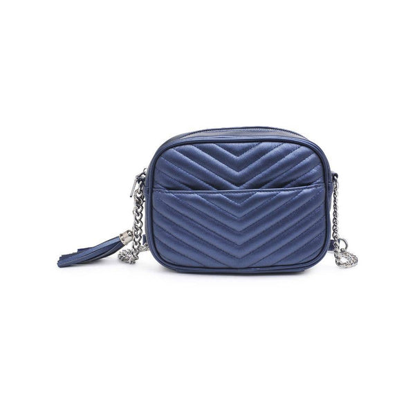 Elodie Chevron Camera Bag Crossbody: Natural
