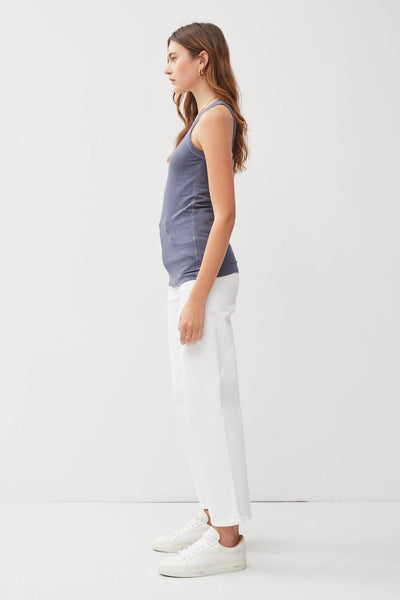 CLASSIC RIBBED SCOOP NECK TANK TOP