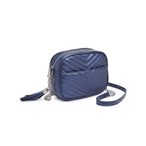 Elodie Chevron Camera Bag Crossbody: Natural