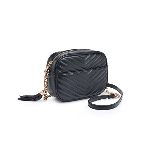 Elodie Chevron Camera Bag Crossbody: Natural