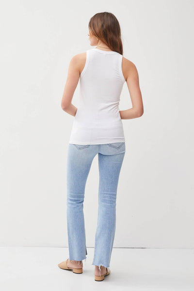 CLASSIC RIBBED SCOOP NECK TANK TOP