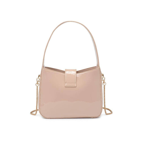 Paige Patent Crossbody: Burgundy