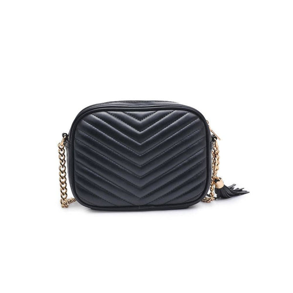 Elodie Chevron Camera Bag Crossbody: Natural