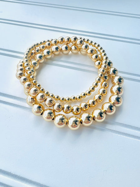14kt Gold Fill Waterproof Bead Bracelet