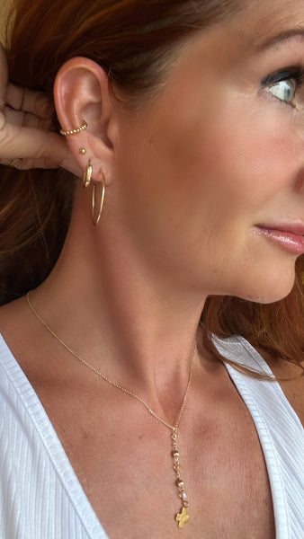 Gold Ball Stud Earrings