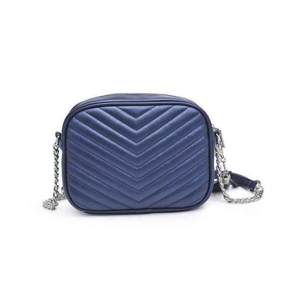 Elodie Chevron Camera Bag Crossbody: Natural