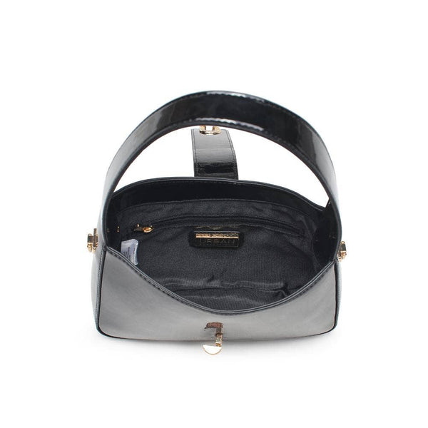 Paige Patent Crossbody: Burgundy
