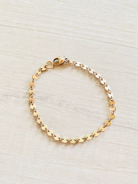 Simple Sequin Chain Bracelet
