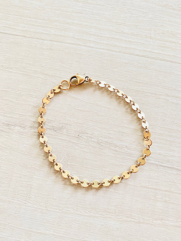 Simple Sequin Chain Bracelet