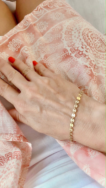 Simple Sequin Chain Bracelet