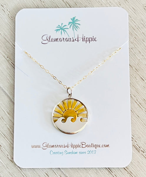 Sunrise Over the Sea Necklace
