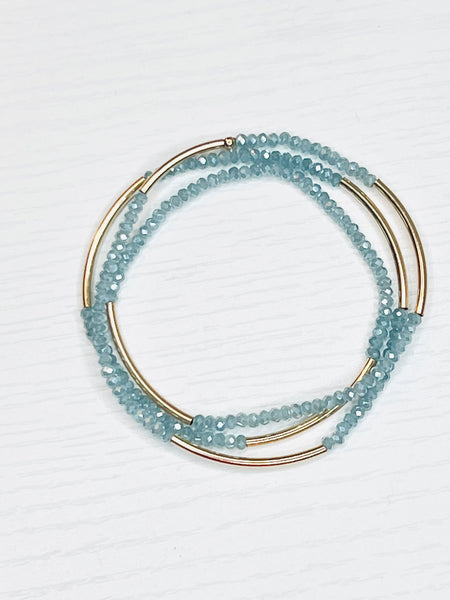 Blue Bayou Wrap Bracelet