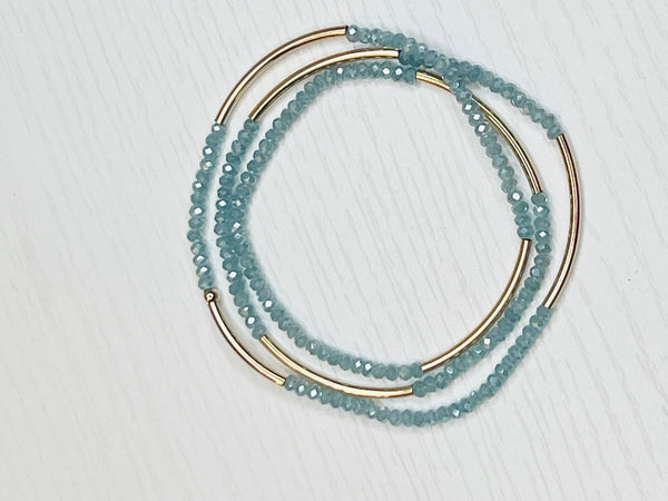 Blue Bayou Wrap Bracelet