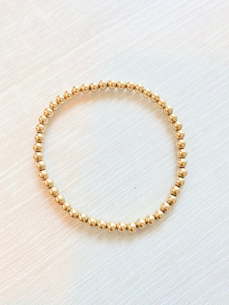 14kt Gold Fill Waterproof Bead Bracelet
