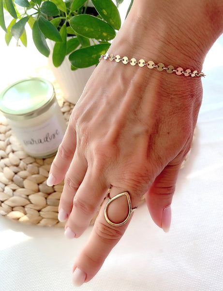 Simple Sequin Chain Bracelet