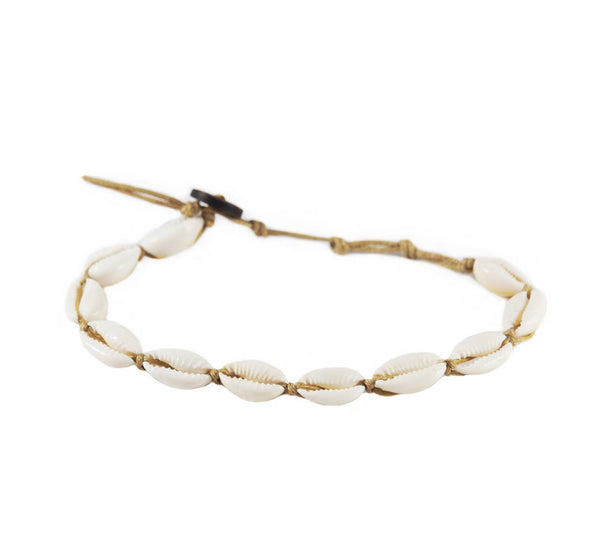 Cowry Shell Woven Bracelet