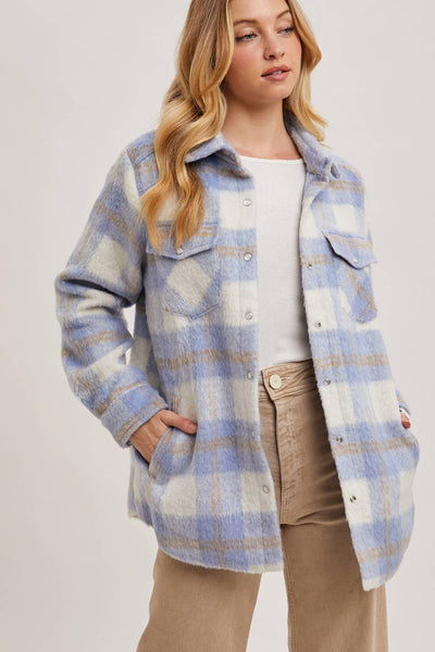 BRUSHED FLANNEL JACKET