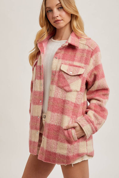 BRUSHED FLANNEL JACKET