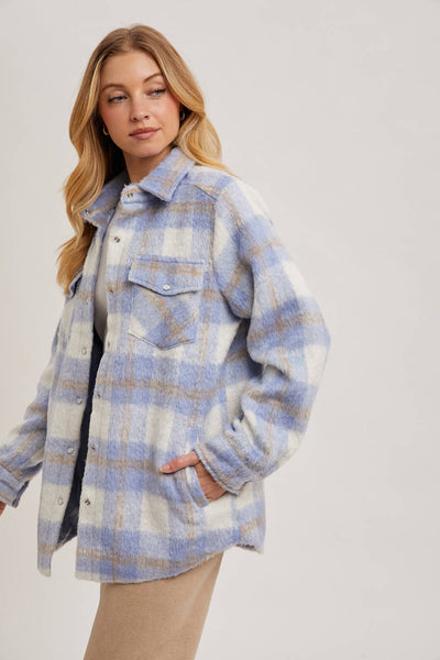 BRUSHED FLANNEL JACKET