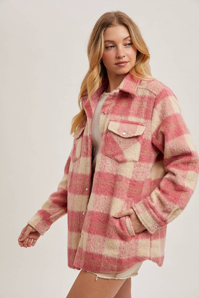 BRUSHED FLANNEL JACKET