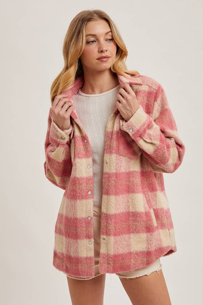 BRUSHED FLANNEL JACKET