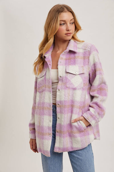 BRUSHED FLANNEL JACKET