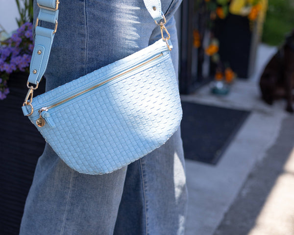 Woven Crossbody Bag: Sunset Clay