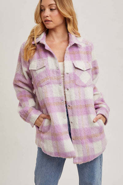 BRUSHED FLANNEL JACKET