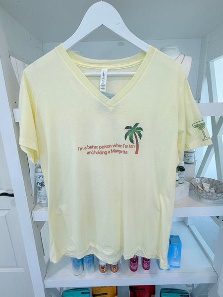 I’m a better person when I’m tanning holding a margarita