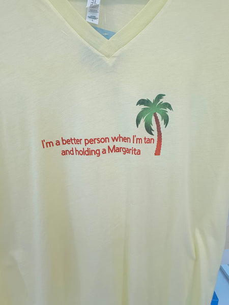 I’m a better person when I’m tanning holding a margarita