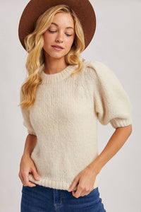 Puff Sleeve Knit Sweater