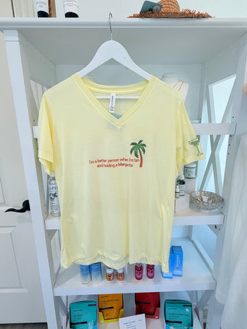 I’m a better person when I’m tanning holding a margarita