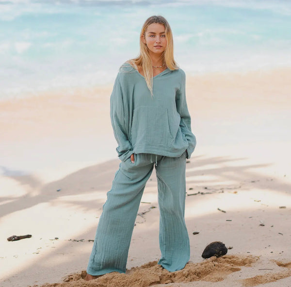 Calm Seas Wide Leg Beach Pant