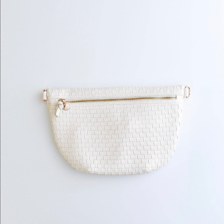Margaux Woven Crossbody - Beachside White