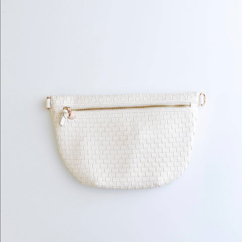 Margaux Woven Crossbody - Beachside White