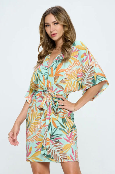 Tropical Palm Dress