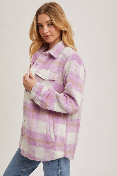 BRUSHED FLANNEL JACKET