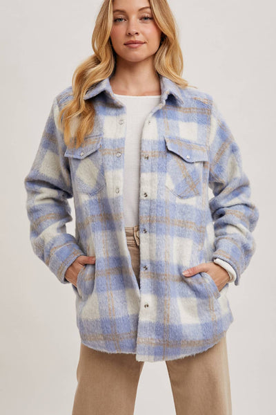 BRUSHED FLANNEL JACKET