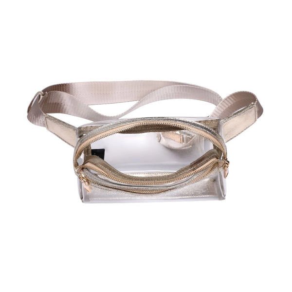 Air Clear Stadium Belt Bag Fanny Pack: Gold