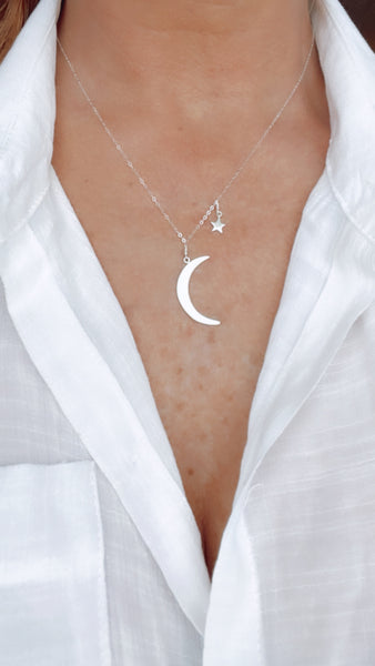 Under the Moon and Stars Necklace